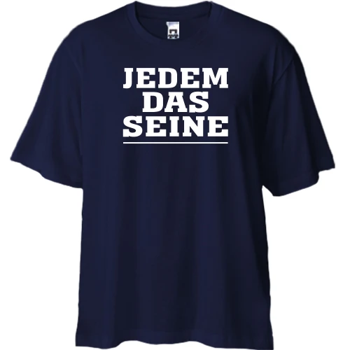 Футболка двунитка Oversize, Синий, JEDEM DAS SEINE