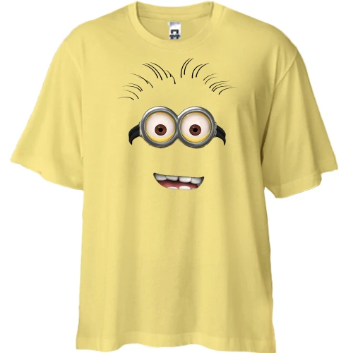 Футболка двонитка Oversize Minion face