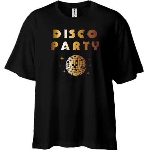 Футболка двонитка Oversize Disco Party