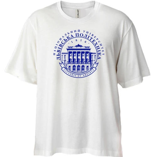 Футболка двонитка Oversize Львівська політехніка
