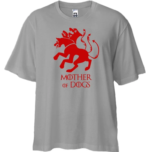 Футболка двунитка Oversize Mother of Dogs