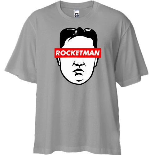 Футболка двонитка Oversize, Сірий, Rocketman