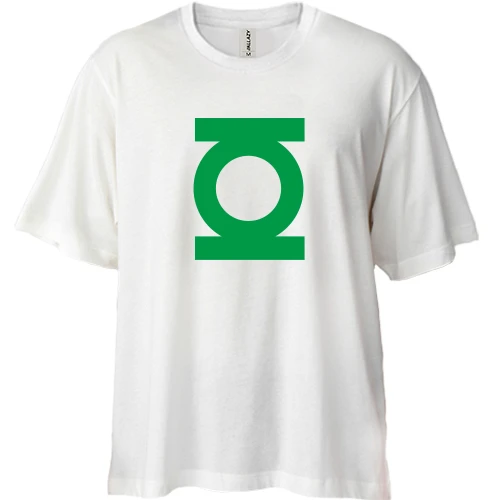 Футболка двунитка Oversize Зеленый фонарь (2)