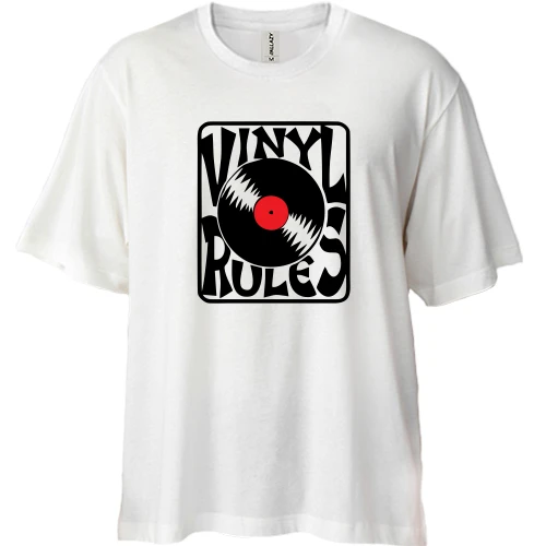 Футболка двунитка Oversize Vinyl Rules (2)