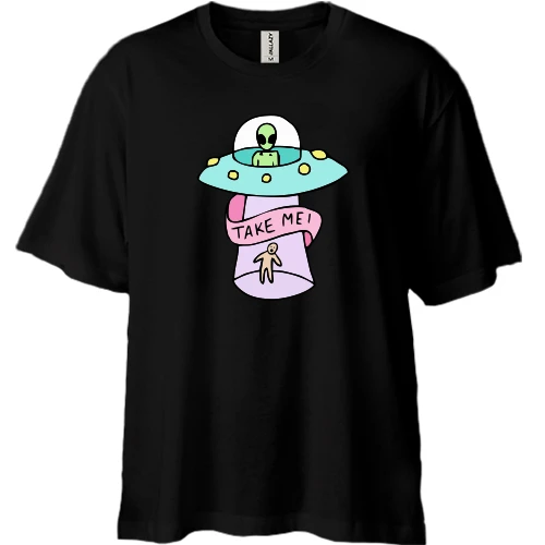 Футболка двонитка Oversize take me!