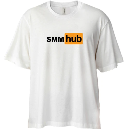 Футболка двонитка Oversize "SmmHub"