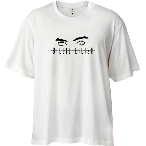 Футболка двонитка Oversize Billie Eilish's eyes