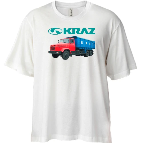 Футболка двунитка Oversize, Белый, КРАЗ
