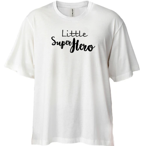 Футболка двунитка Oversize Little Super Hero