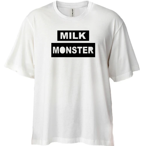 Футболка двунитка Oversize Milk Monster