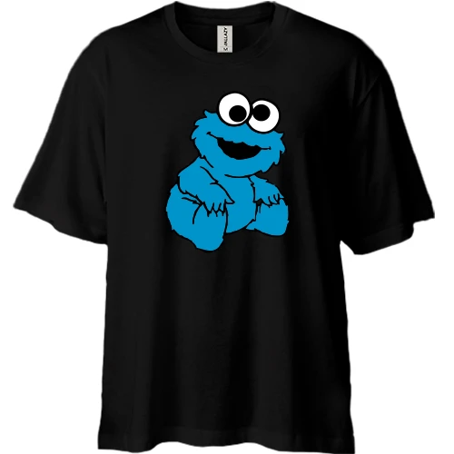 Футболка двунитка Oversize Blue creation