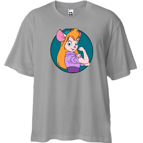 Футболка двонитка Oversize гаєчка арт
