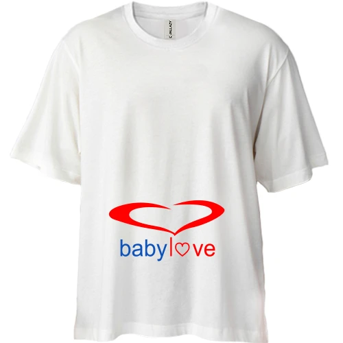 Футболка двунитка Oversize Baby Love