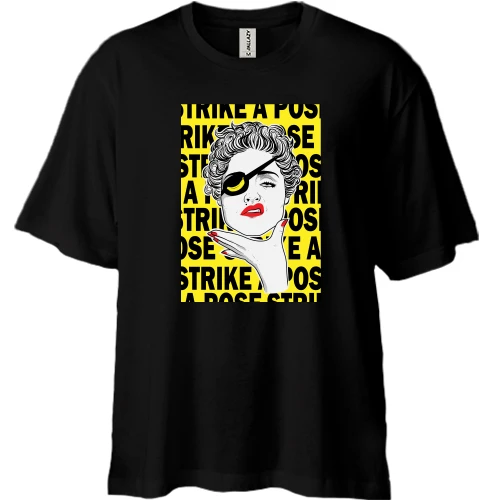 Футболка двунитка Oversize, Черный, STRIKE