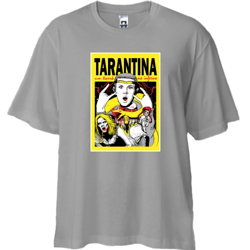 Футболка двонитка Oversize, Сірий, TARANTINA.