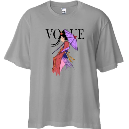 Футболка двонитка Oversize, Сірий, VOGUE Mulan