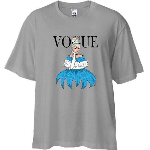 Футболка двунитка Oversize, Серый, VOGUE Cinderella