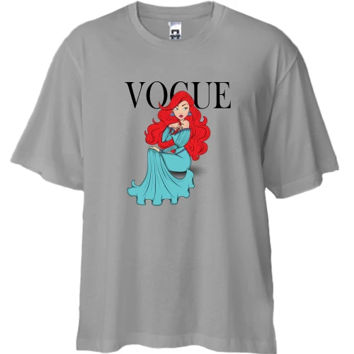 Футболка двунитка Oversize, Серый, VOGUE Ariel