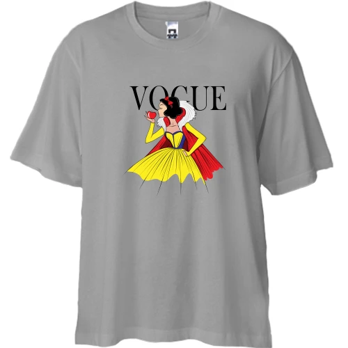 Футболка двунитка Oversize, Серый, VOGUE Snow White
