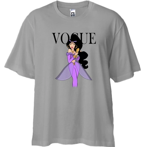 Футболка двонитка Oversize, Сірий, VOGUE Jasmine