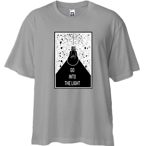 Футболка двунитка Oversize Go into the light