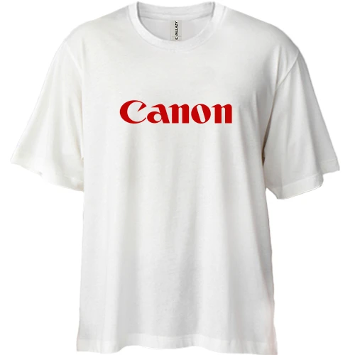 Футболка двонитка Oversize, Білий, Canon
