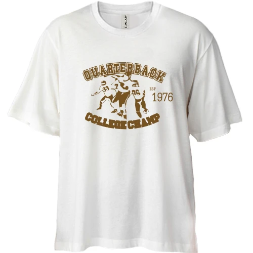 Футболка двунитка Oversize College champ