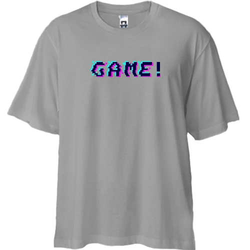 Футболка двунитка Oversize, Серый, Game!