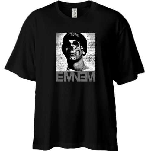 Футболка двонитка Oversize EMINEM skull