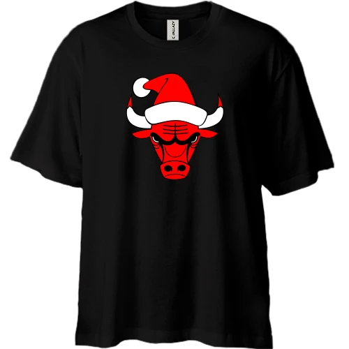 Футболка двунитка Oversize Chicago Bulls New Year JUDO Volleyball player