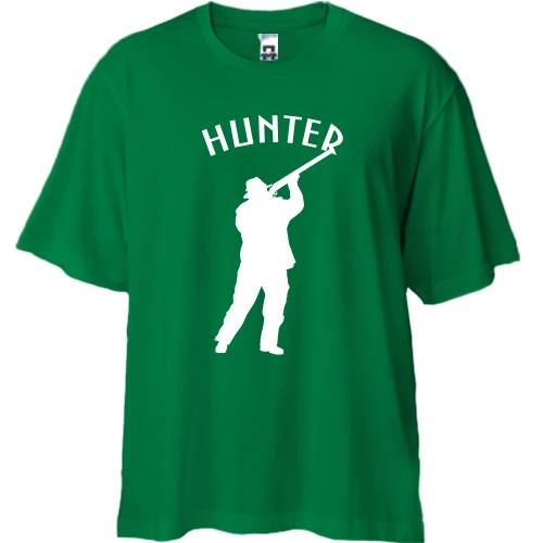 Футболка двонитка Oversize, Зелений, HUNTER