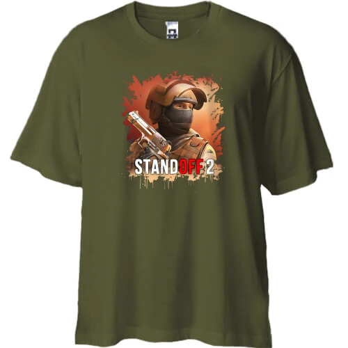 Футболка двунитка Oversize, Черный, Standoff