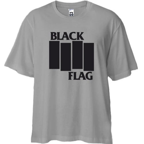 Футболка двунитка Oversize Black Flag