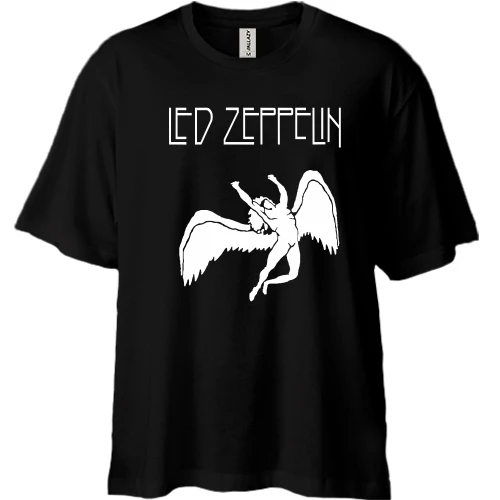 Футболка двунитка Oversize Led Zeppelin