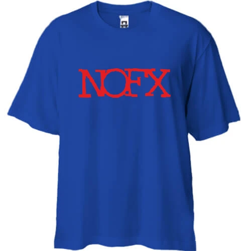 Футболка двунитка Oversize, Черный, NOFX