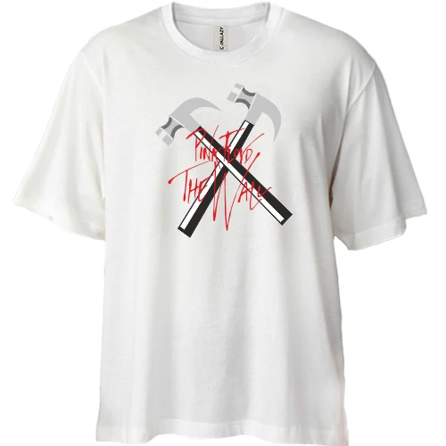 Футболка двунитка Oversize Pink Floyd. Hammers
