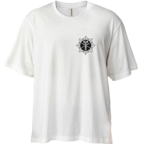 Футболка двунитка Oversize, Белый, ВСП Украины (mini)