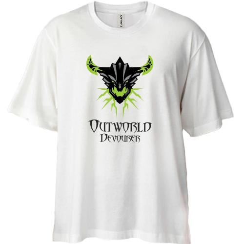 Футболка двонитка Oversize, Білий, outworld