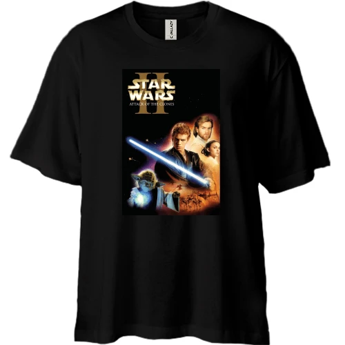Футболка двунитка Oversize, Черный, Star Wars 2 poster