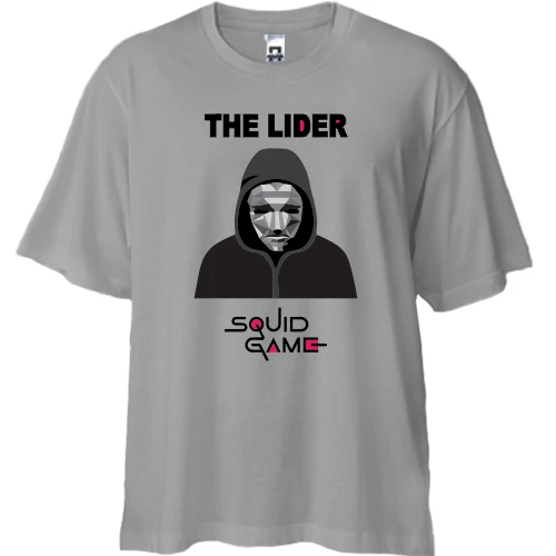 Футболка двонитка Oversize, Сірий, Squad Game - The Lider