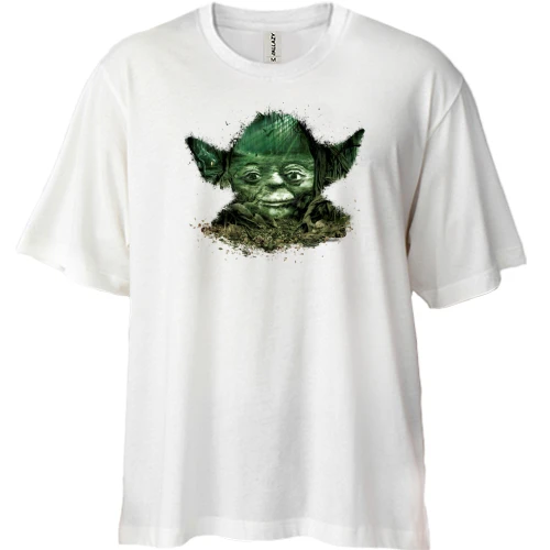 Футболка двунитка Oversize Star Wars Identities (Yoda)