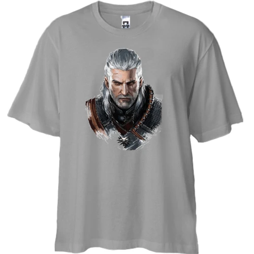 Футболка двунитка Oversize The Witcher 3 - Геральт (2)