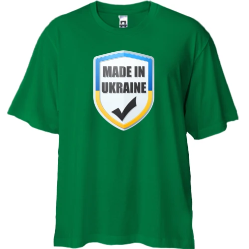 Футболка двунитка Oversize, Зеленый, Made in Ukraine (UA)