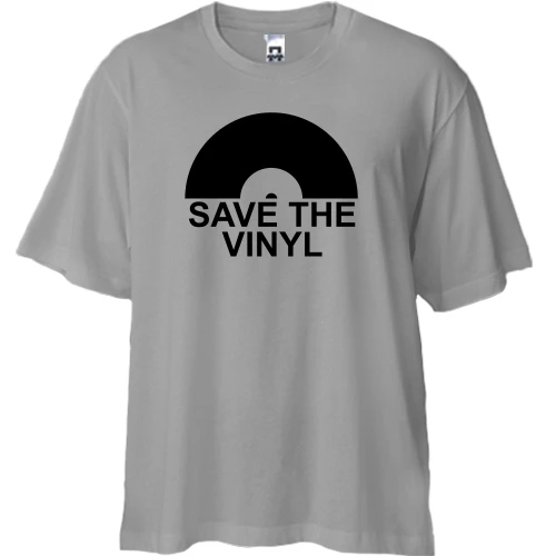 Футболка двунитка Oversize Save the vinyl