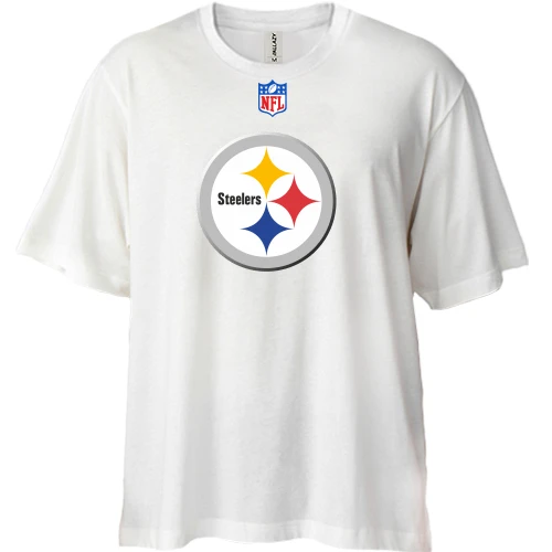Футболка двунитка Oversize Pittsburgh Steelers