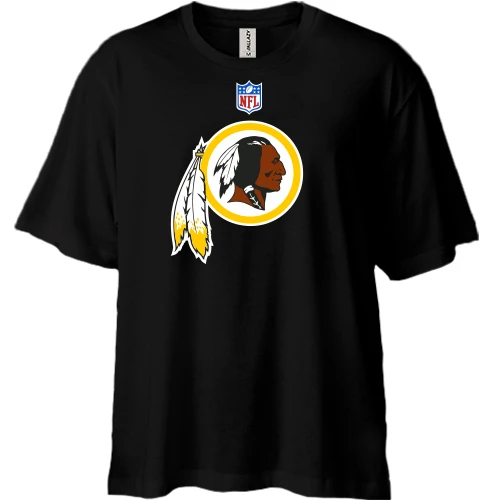 Футболка двунитка Oversize Washington Redskins