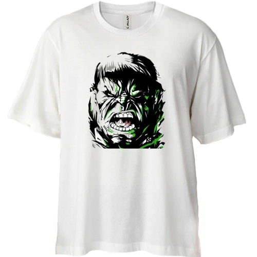 Футболка двонитка Oversize, Білий, Marvel Hero (7)