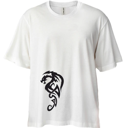 Футболка двунитка Oversize Дракон 3