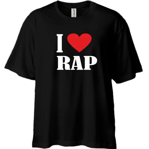 Футболка двонитка Oversize I love rap