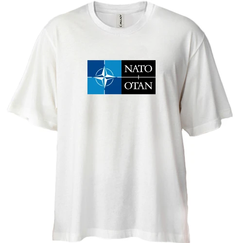 Футболка двунитка Oversize, Белый, NATO (2)